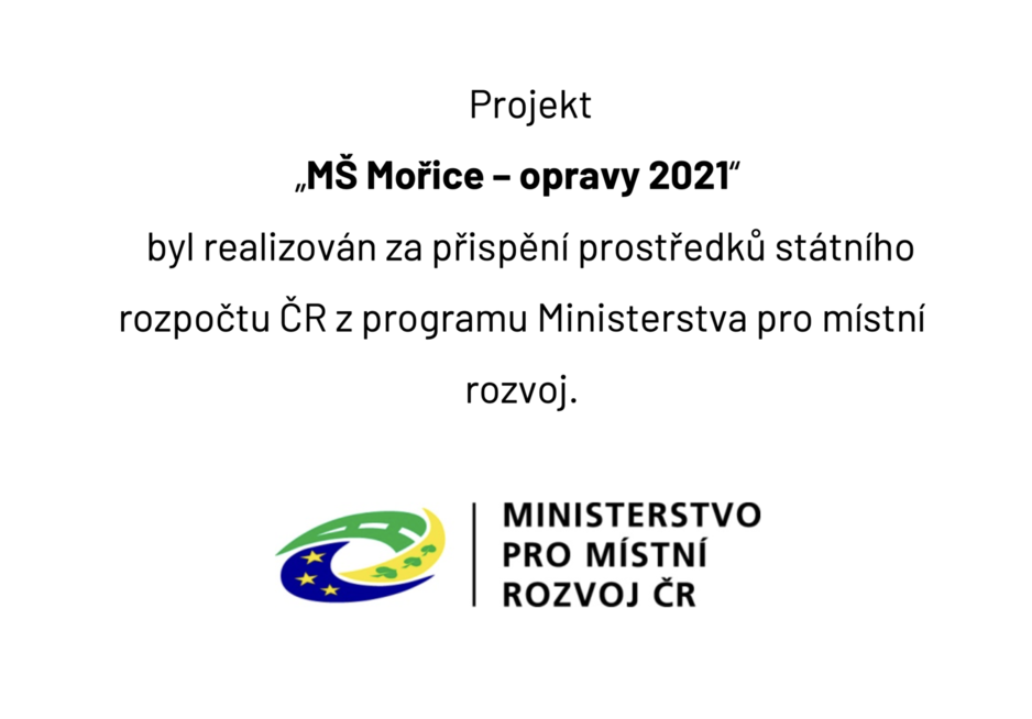 MMR dotace školka 2022