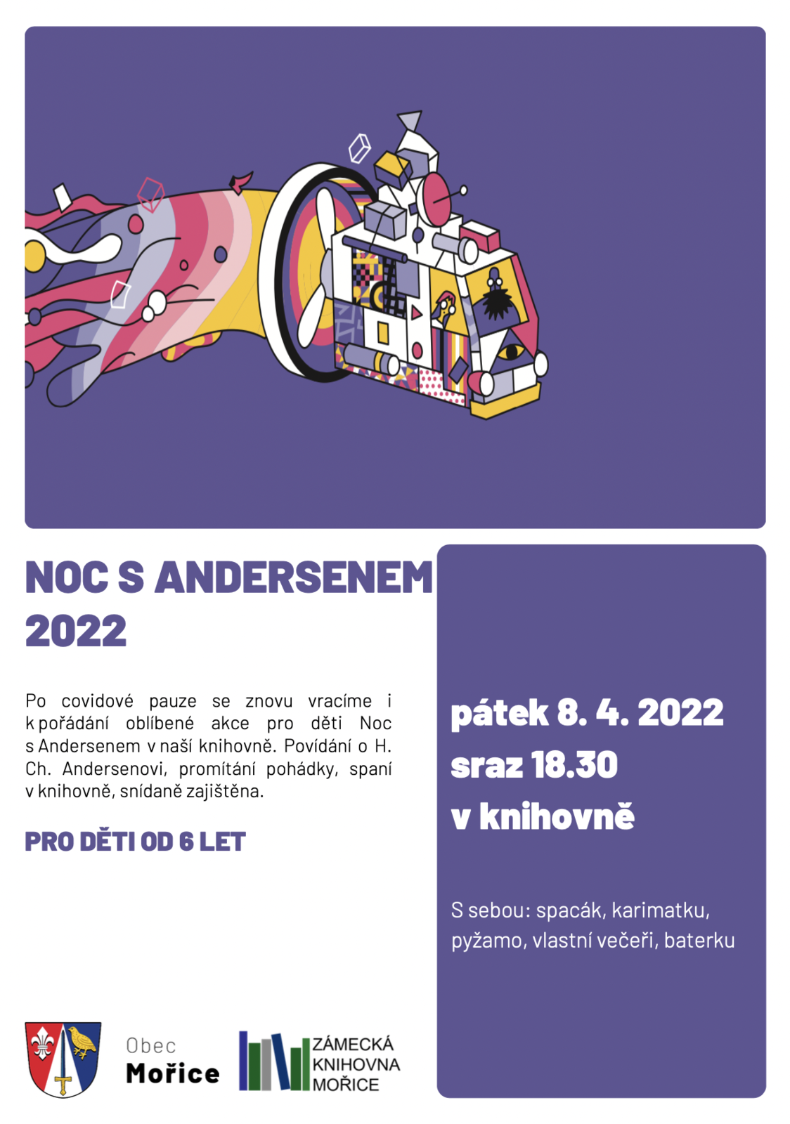 Plakát Noc s Andersenem 2022